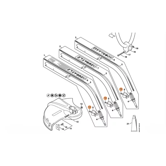 STIHL  Śruba z łbem walcowym IS M5x8 9022 313 0930